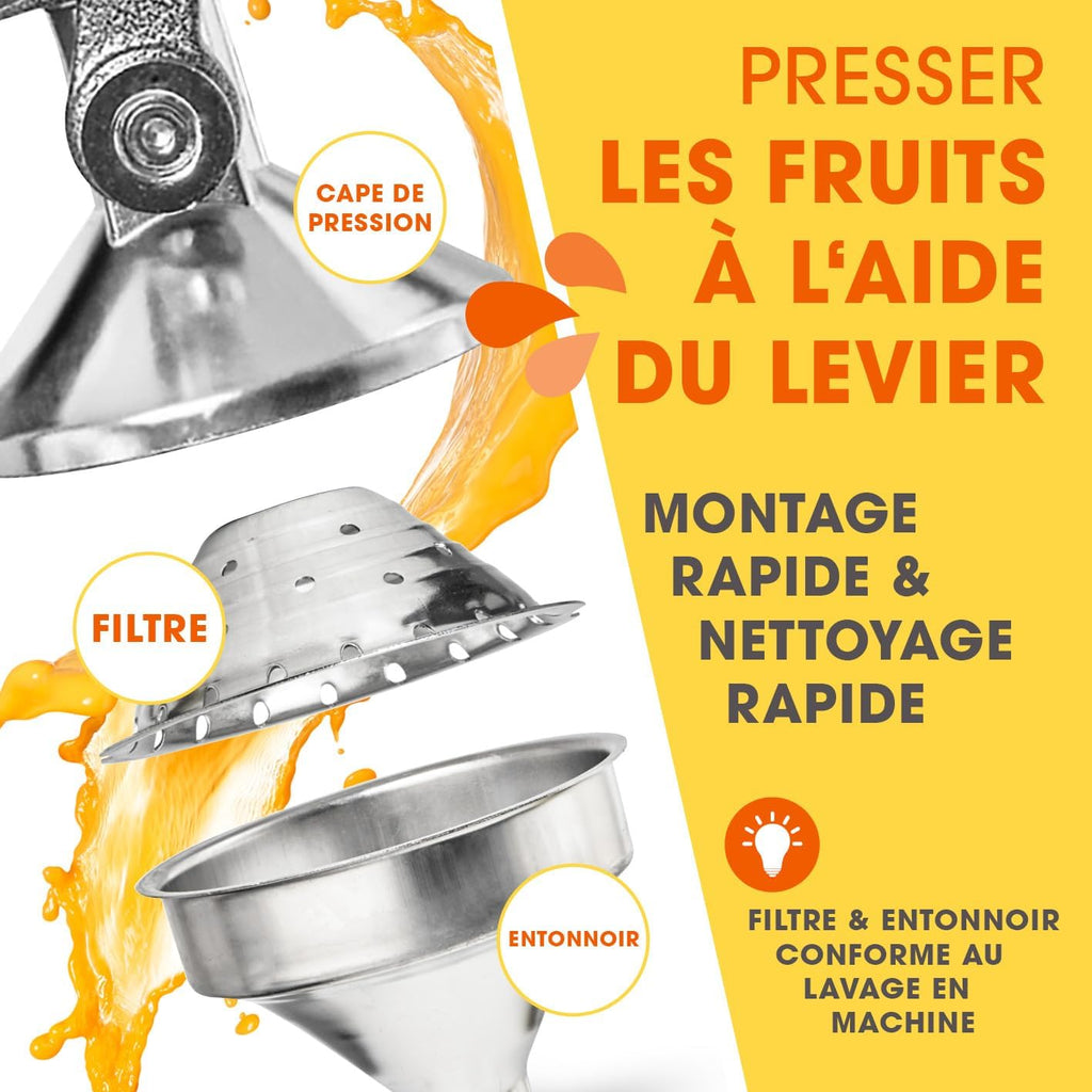Presse-agrumes en acier inoxydable 🍋🍊